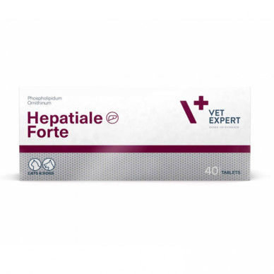 Hepatiale Forte Vet Expert – supliment pentru susținerea funcției hepatice la câini și pisici, 40 tablete